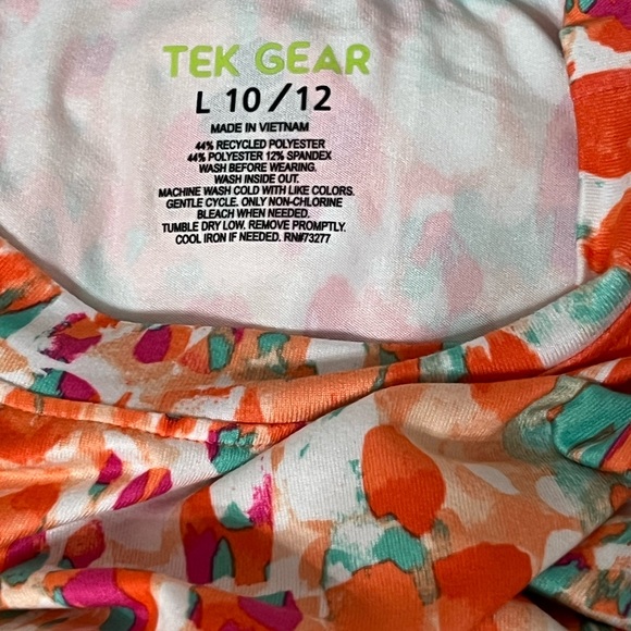 Tek Gear Girls Swim Shirt 10/12 - Picture 3 of 3